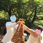 maison de gateau ｜Croquembouche［お二人がTOPを飾って完成］
